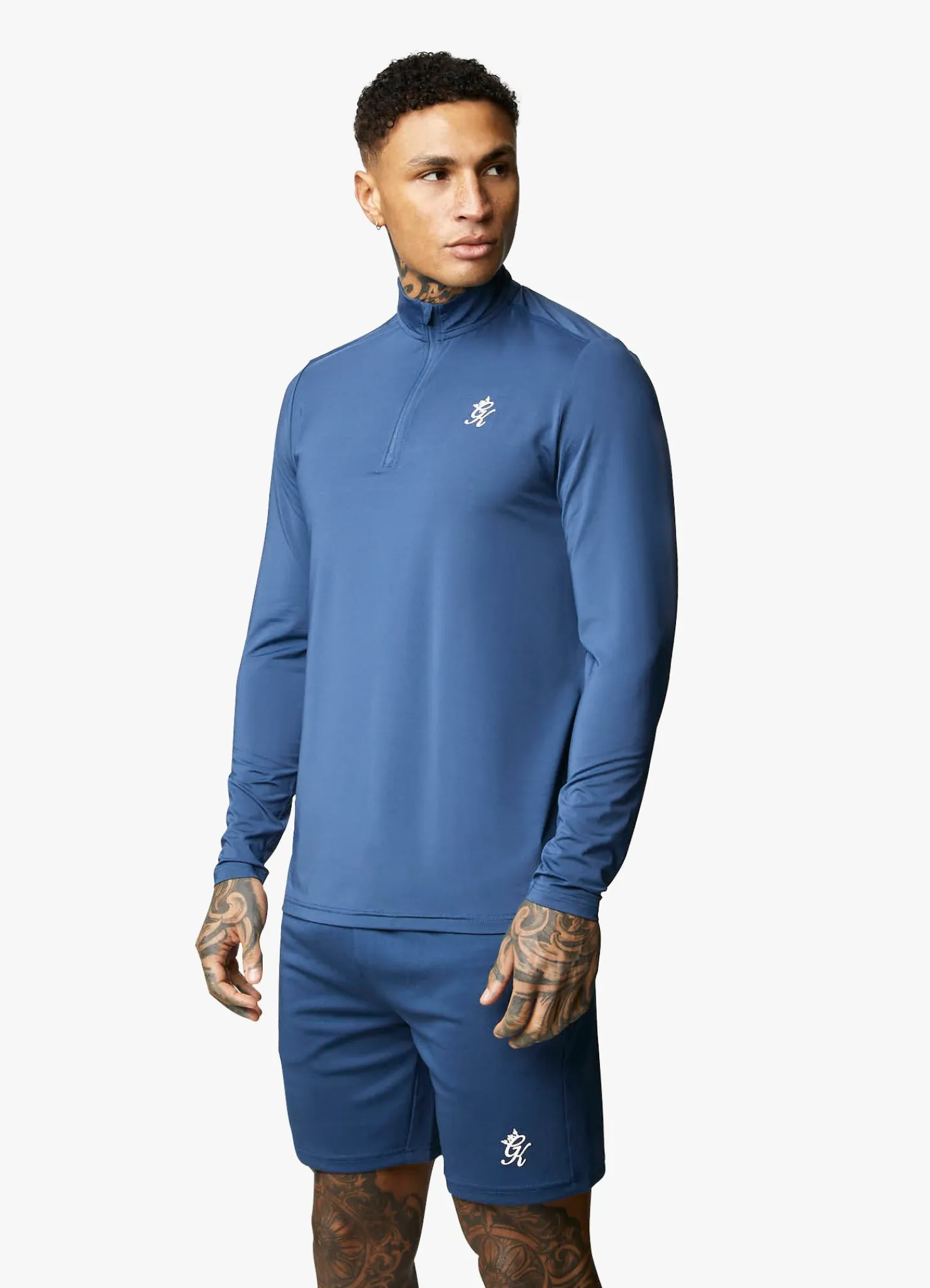 Gymwear<Gym King 365 1/4 Zip Funnel Moonlight Blue