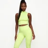 Tops & T-Shirts<Gym King 365 1/4 Zip Tank Citrus Green