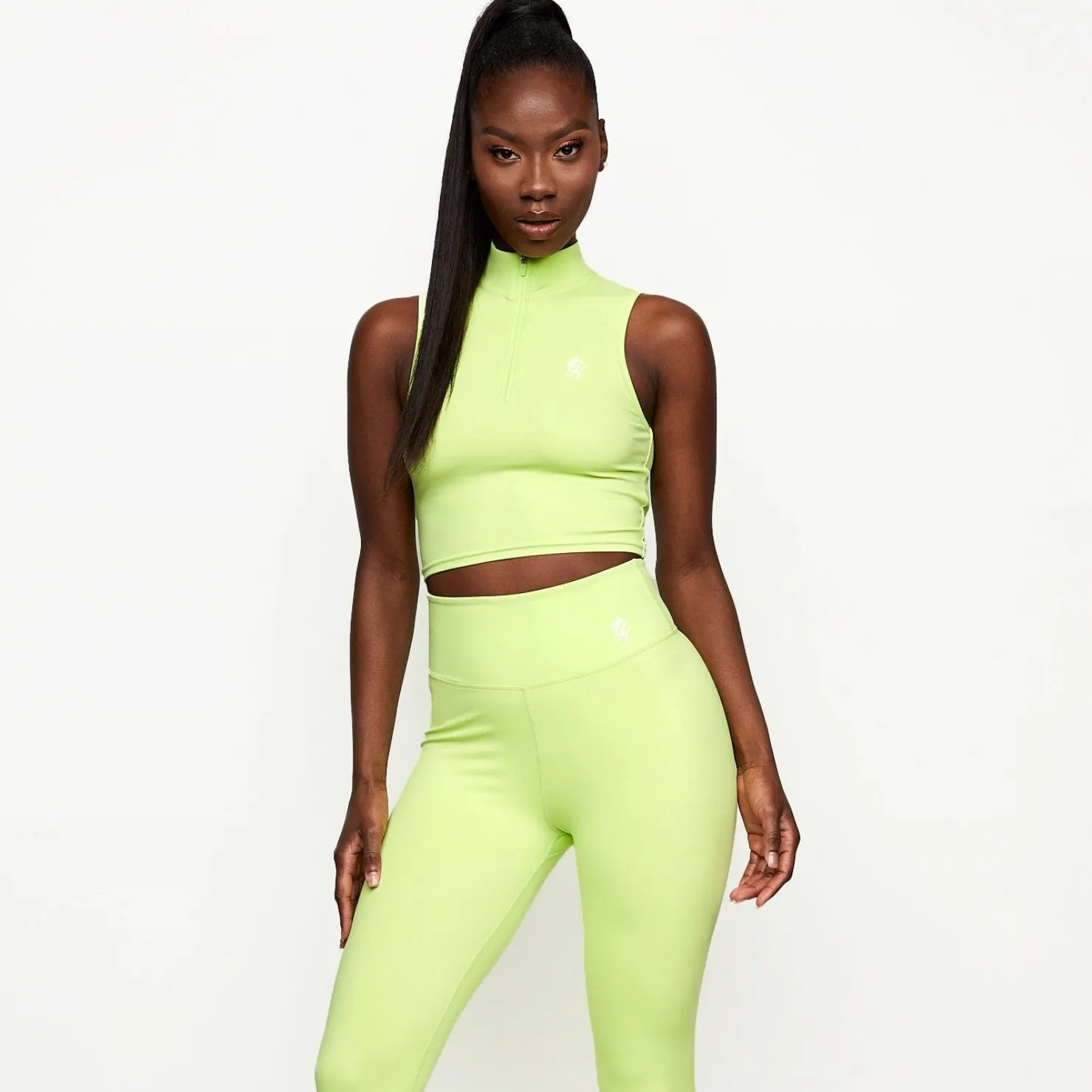 Gymwear<Gym King 365 1/4 Zip Tank Citrus Green