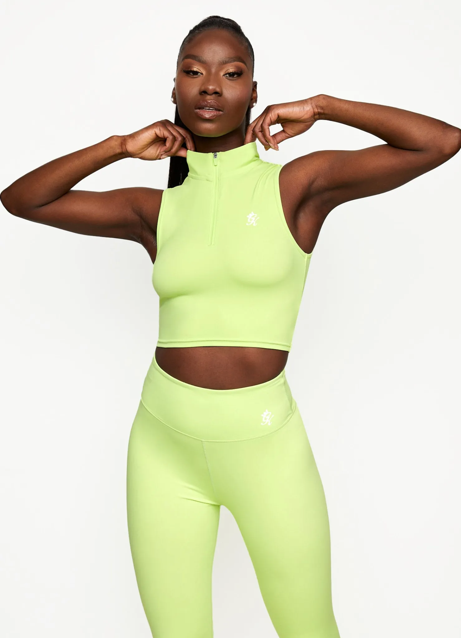 Gymwear<Gym King 365 1/4 Zip Tank Citrus Green