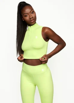 Gymwear<Gym King 365 1/4 Zip Tank Citrus Green