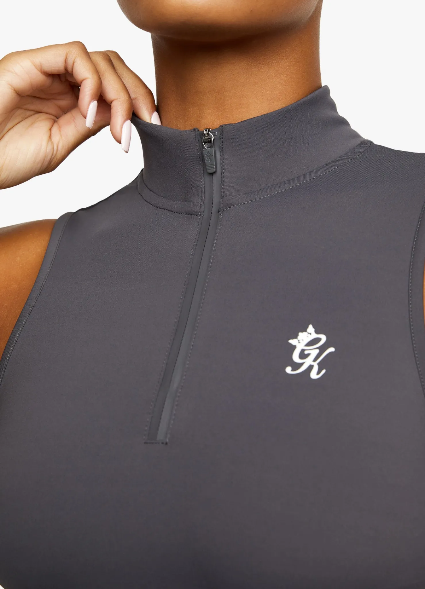 Gymwear<Gym King 365 1/4 Zip Tank Graphite