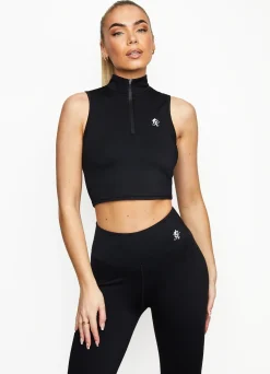 Gymwear<Gym King 365 1/4 Zip Tank Black