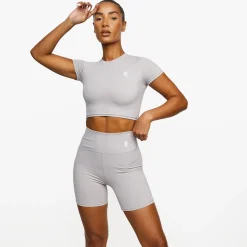 Gymwear<Gym King 365 Cap Sleeve Tee Shadow Grey