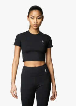 Tops & T-Shirts<Gym King 365 Cap Sleeve Tee Black