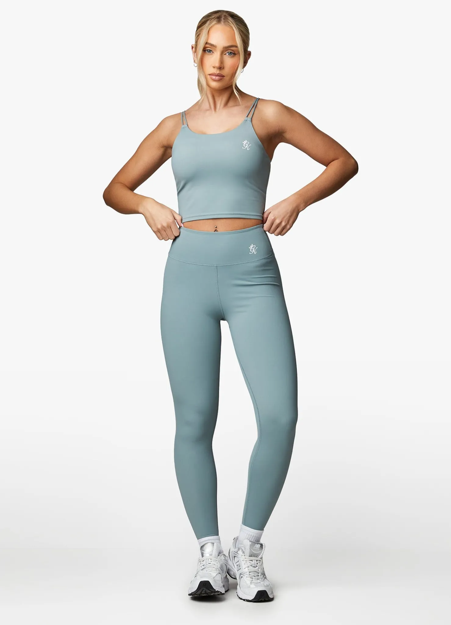 Gymwear<Gym King 365 Long Line Tank Sage