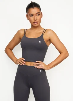 Gymwear<Gym King 365 Longline Tank Graphite