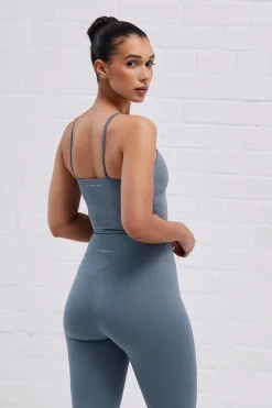 Sports Bras<Gym King 365 Longline Tank Sports Bra Petrol Blue
