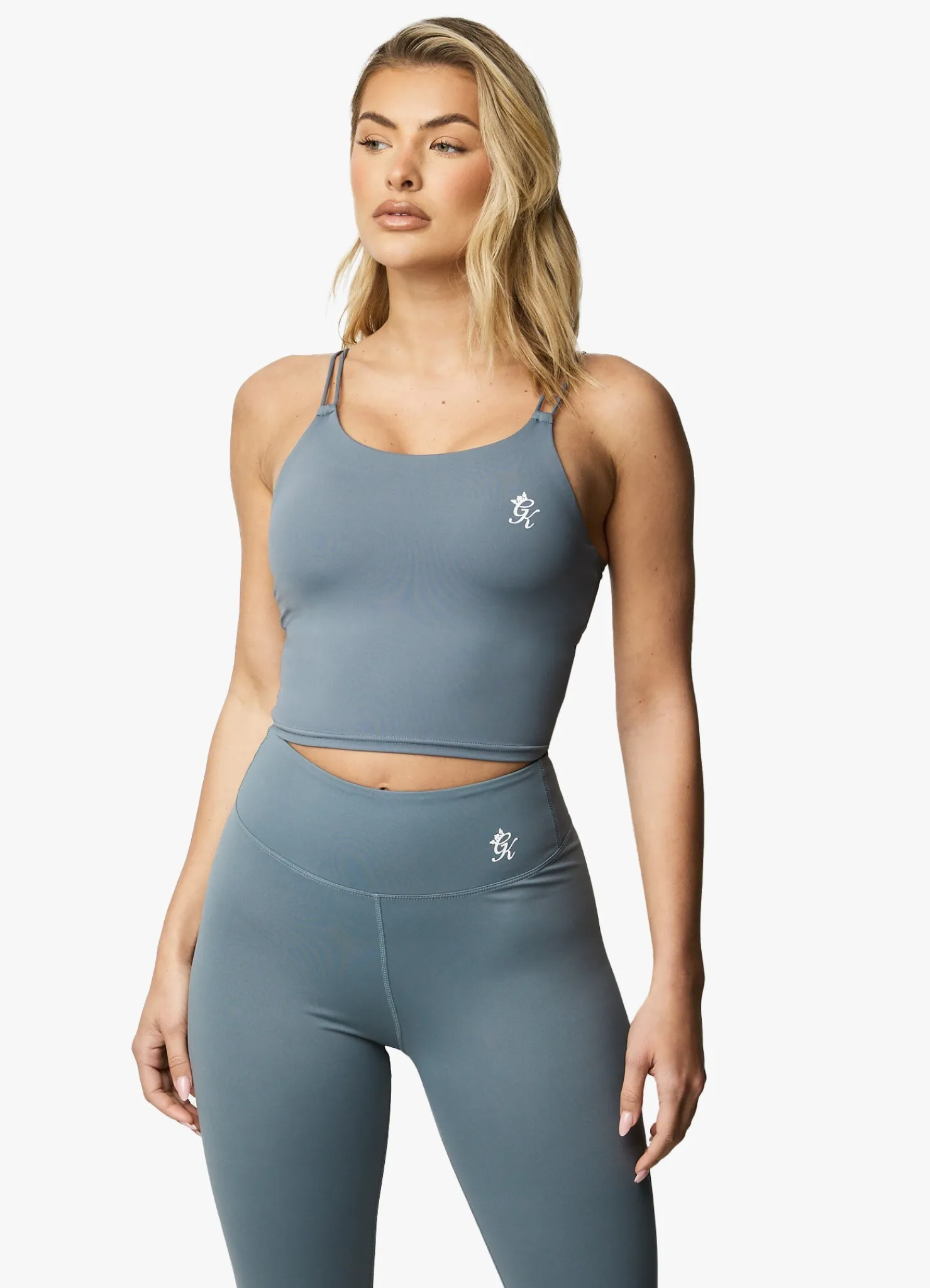 Sports Bras<Gym King 365 Longline Tank Sports Bra Petrol Blue