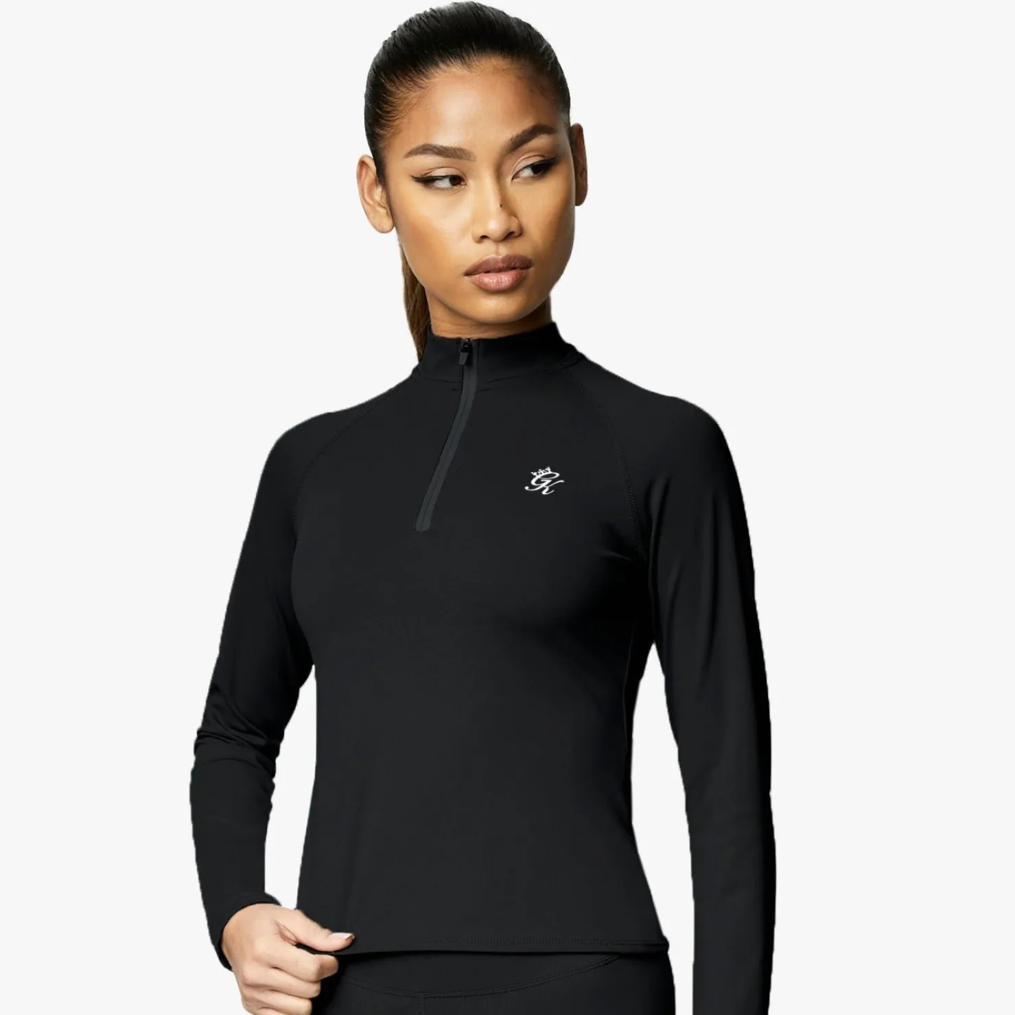 Tops & T-Shirts<Gym King 365 Ls 1/4 Zip Black
