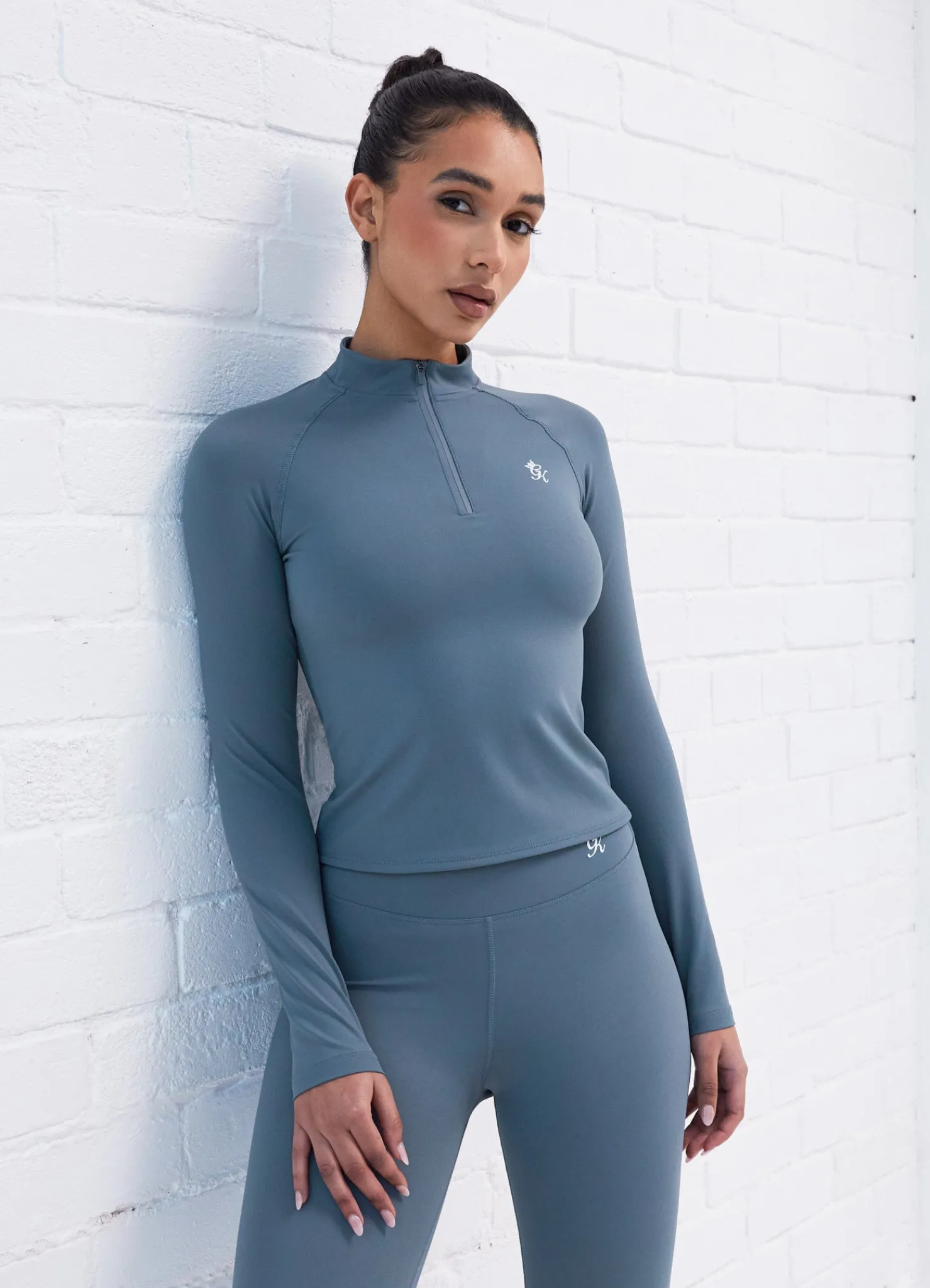 Tops & T-Shirts<Gym King 365 Ls 1/4 Zip Petrol Blue