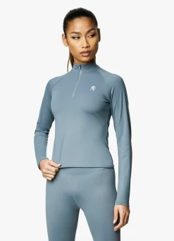 Gymwear<Gym King 365 Ls 1/4 Zip Petrol Blue