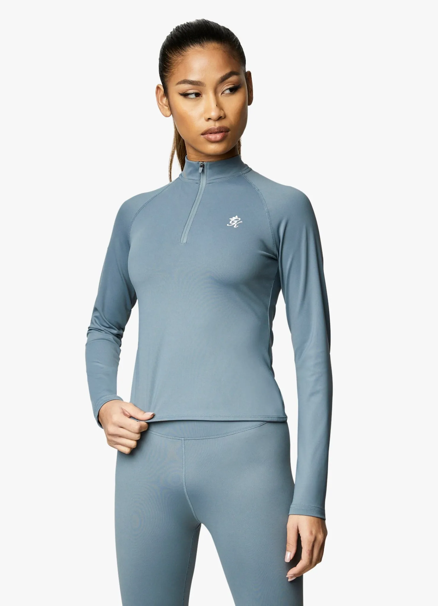 Tops & T-Shirts<Gym King 365 Ls 1/4 Zip Petrol Blue