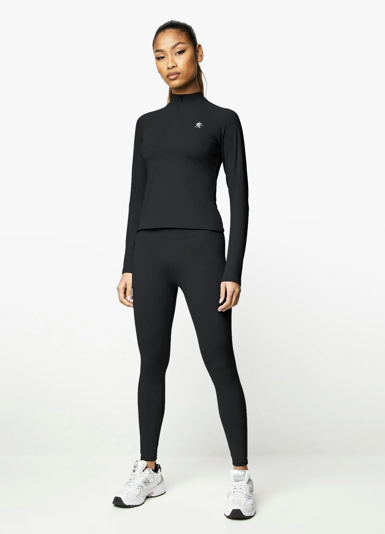 Tops & T-Shirts<Gym King 365 Ls 1/4 Zip Black