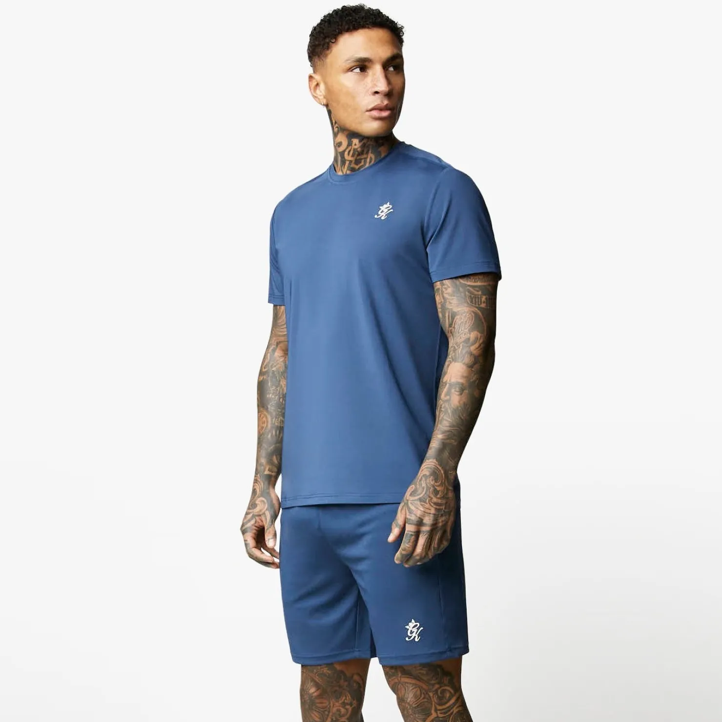 T-Shirts<Gym King 365 Poly Tee Moonlight Blue