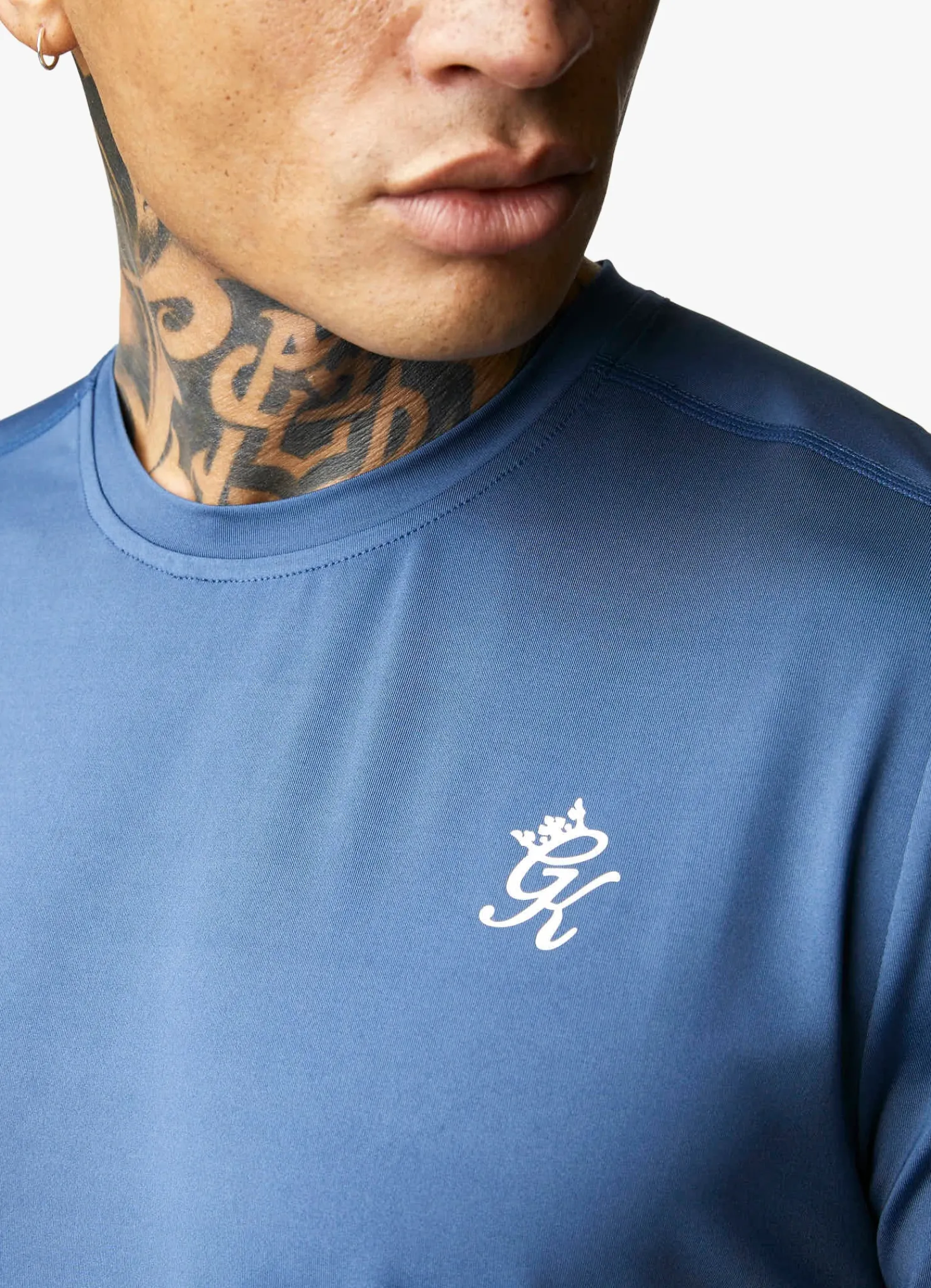 T-Shirts<Gym King 365 Poly Tee Moonlight Blue