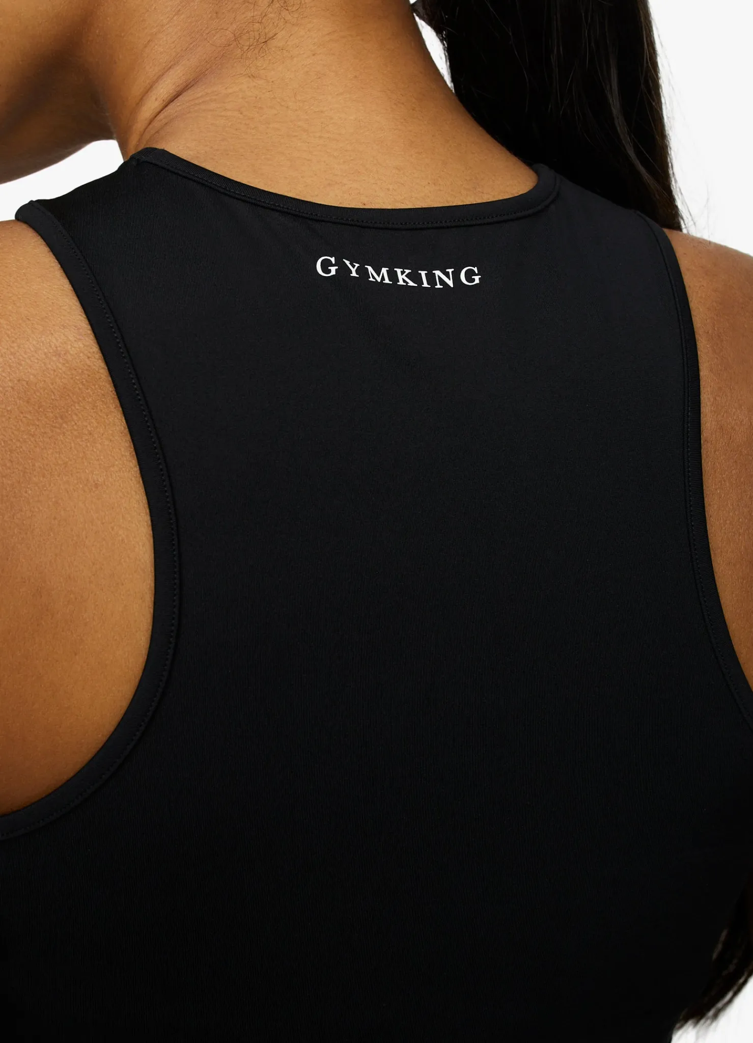 Gymwear<Gym King 365 Racer Tank Black