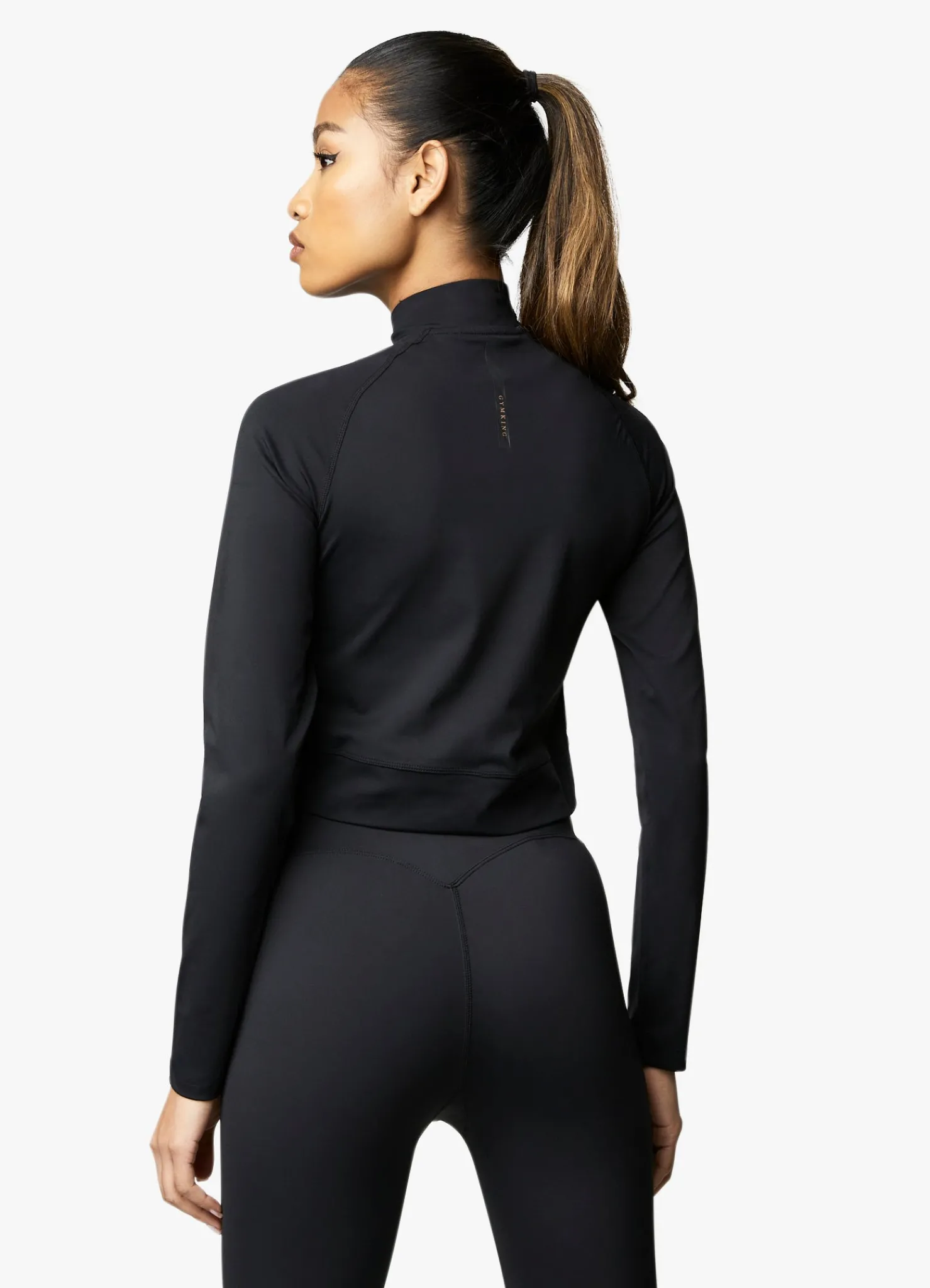 Gymwear<Gym King 1/4 Zip Funnel Black/Rose Gold