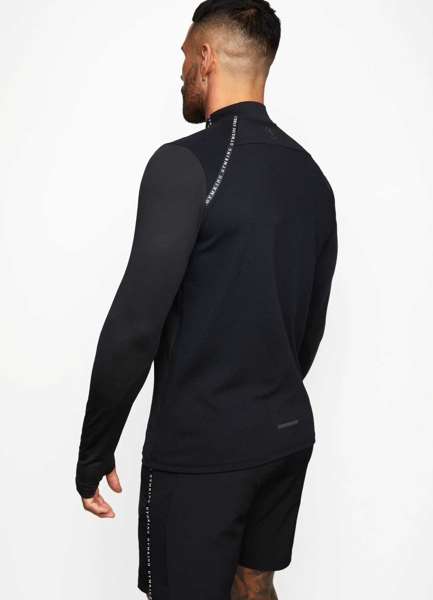 Gymwear<Gym King Ambition Taped 1/4 Zip Funnel Black