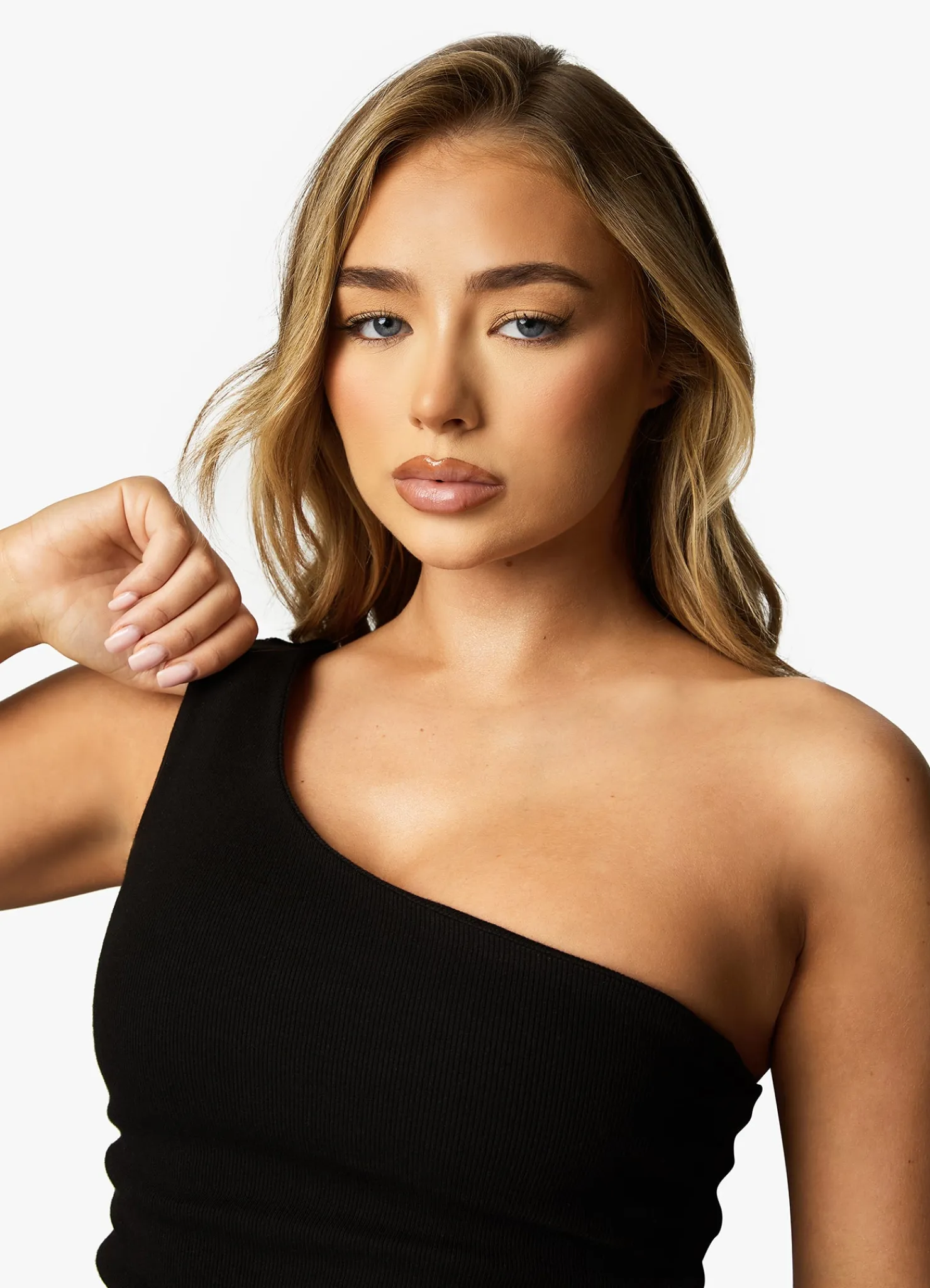 Co-Ords<Gym King Asymmetric Crop Black