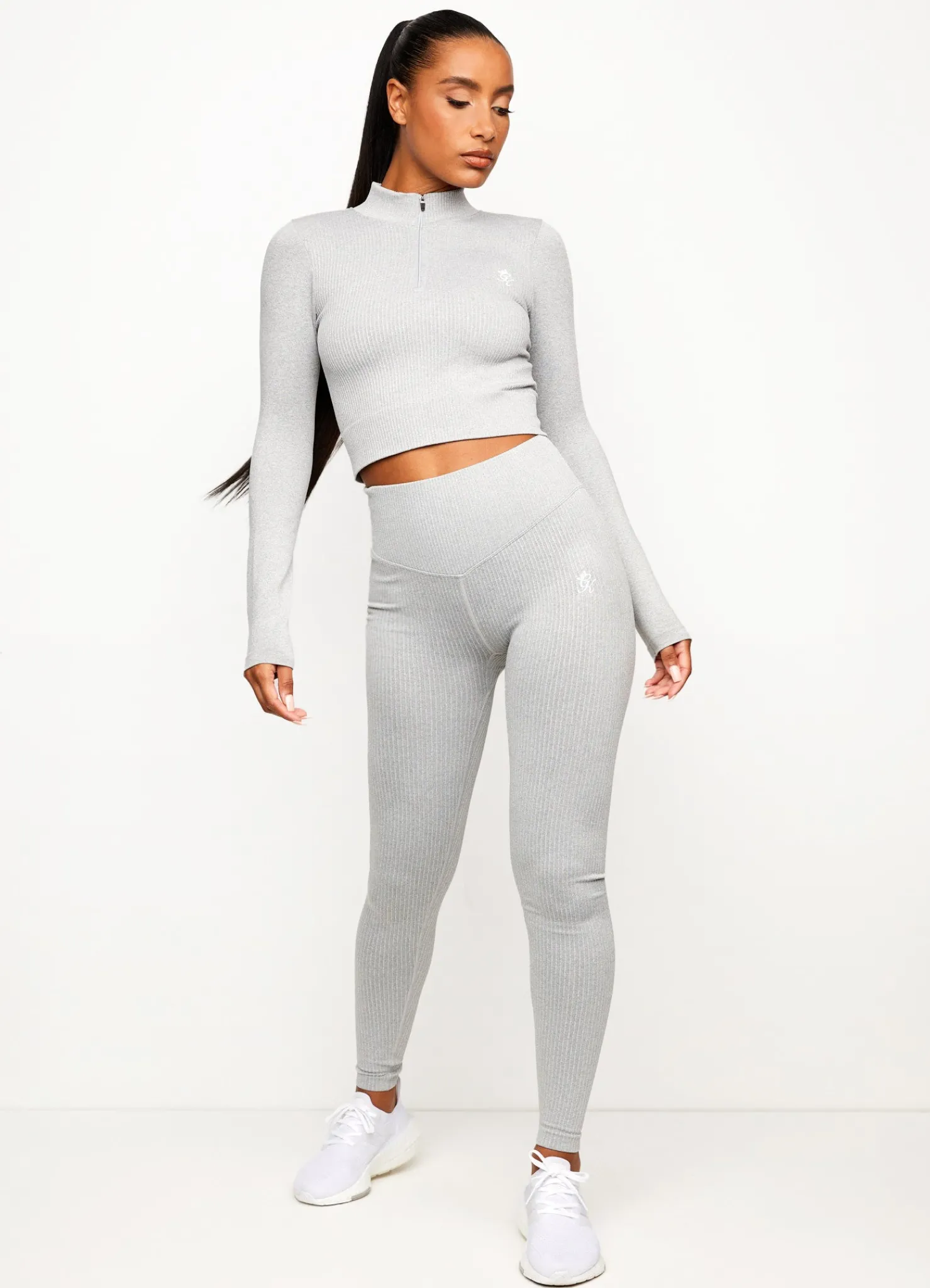 Gymwear<Gym King Balance 1/4 Zip Mid Grey Marl