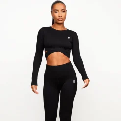 Gymwear<Gym King Balance Long Sleeve Top Black