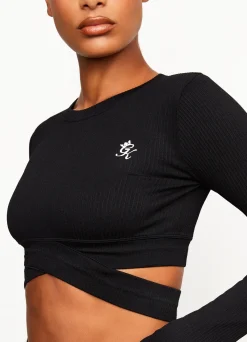 Gymwear<Gym King Balance Long Sleeve Top Black