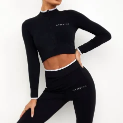 Tops & T-Shirts<Gym King Bound Script Funnel Black/White