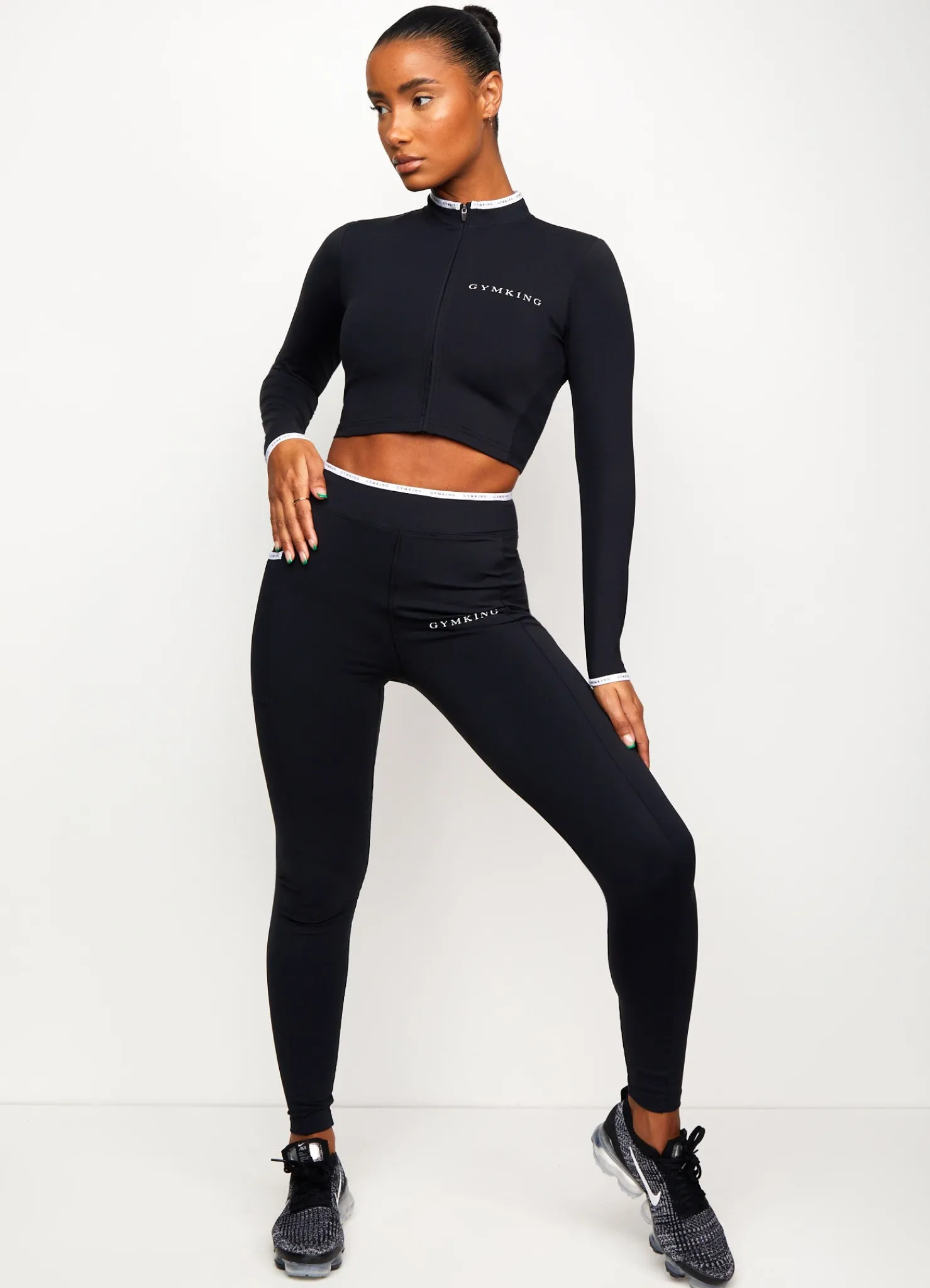 Gymwear<Gym King Bound Script Funnel Black/White