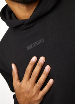 Sweatshirts & Hoodies<Gym King Box Logo Hood Black