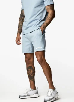 Shorts<Gym King Box Logo Short Ashley Blue