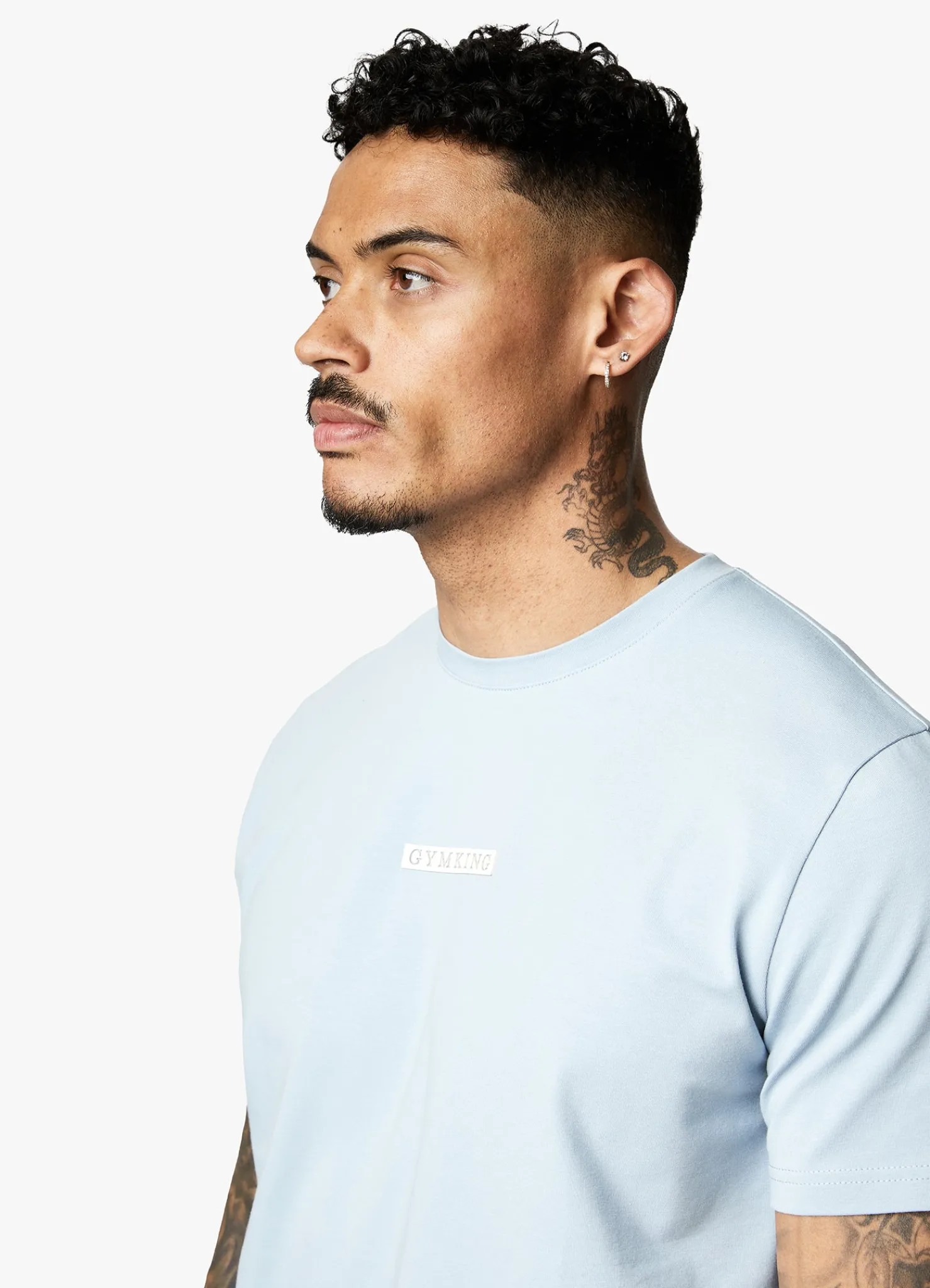 Twin Sets<Gym King Box Logo Tee Ashley Blue
