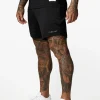 Shorts<Gym King Brooklyn Mesh Short Black