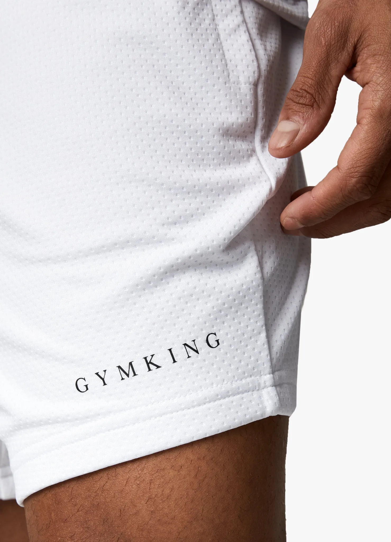 Shorts<Gym King Brooklyn Mesh Short White