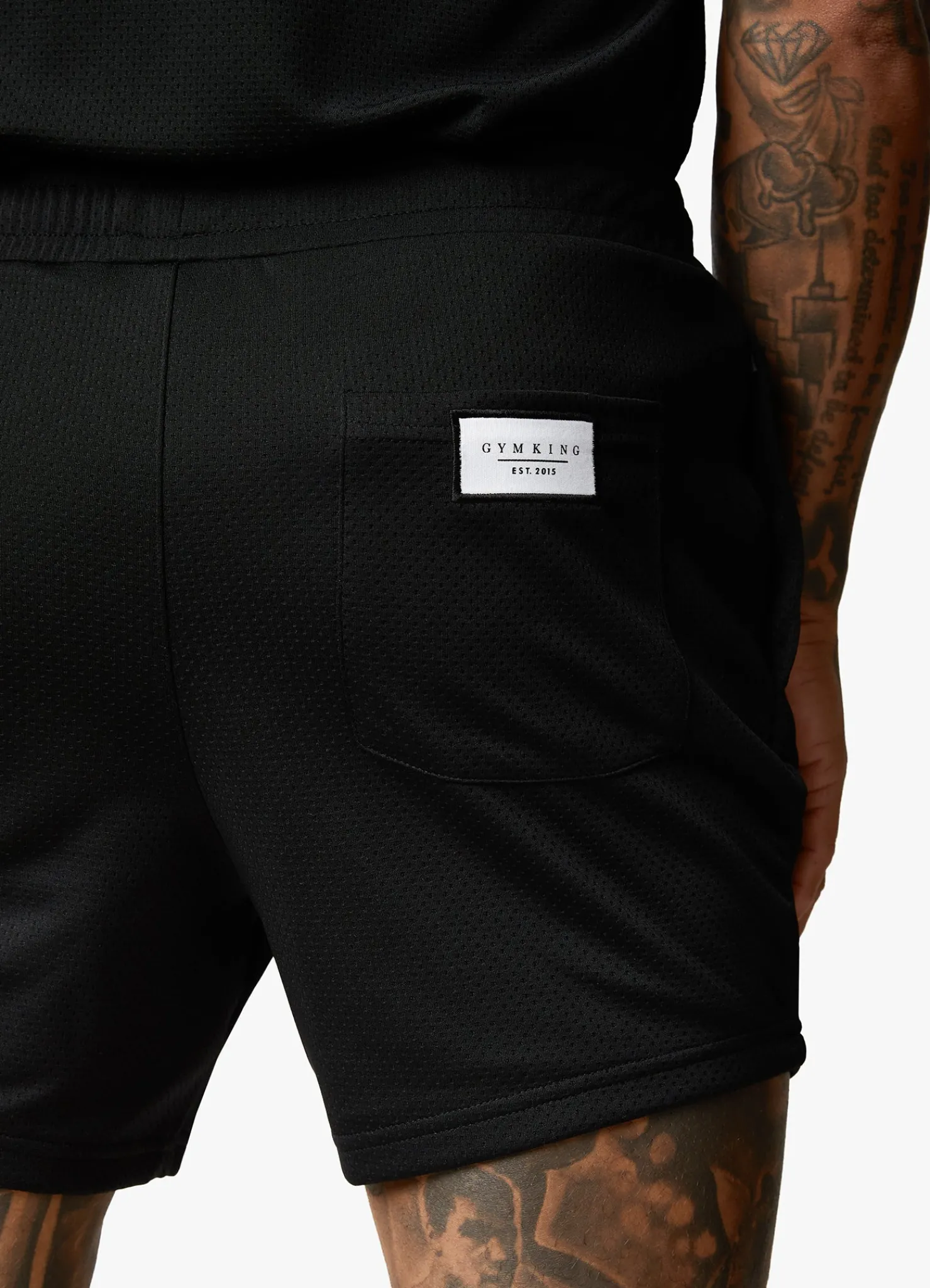Twin Sets<Gym King Brooklyn Mesh Short Black
