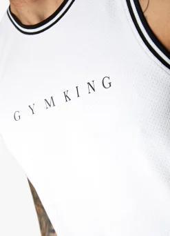 Twin Sets<Gym King Brooklyn Mesh Vest White