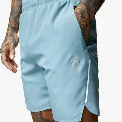 Shorts<Gym King Contrast Flex Short Smoke Blue