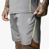 Shorts<Gym King Contrast Flex Short Fossil Grey