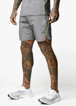 Shorts<Gym King Contrast Flex Short Fossil Grey