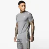 T-Shirts<Gym King Contrast Flex Tee Fossil Grey