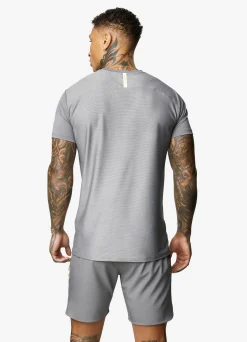T-Shirts<Gym King Contrast Flex Tee Fossil Grey