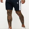 Shorts<Gym King Contrast Panel Short Navy/White