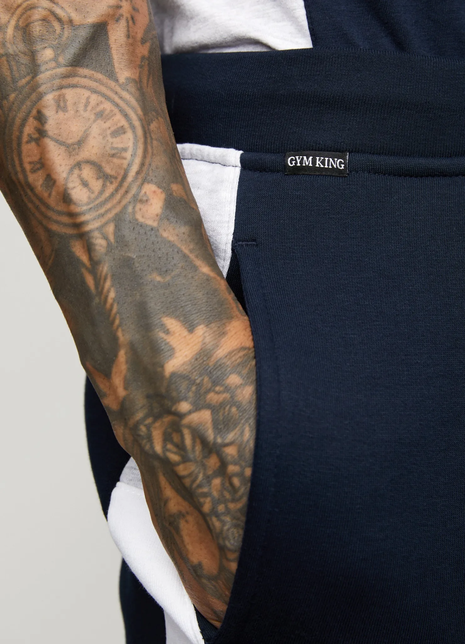 Twin Sets<Gym King Contrast Panel Short Navy/White