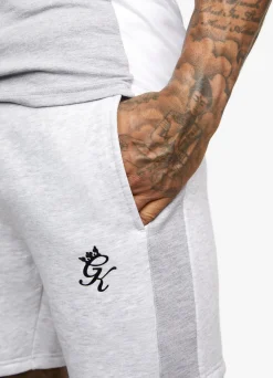 Twin Sets<Gym King Contrast Panel Short Snow Marl/Light Grey/White