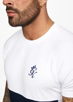 Twin Sets<Gym King Contrast Panel T-Shirt Navy/White