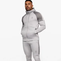 Tracksuit Tops<Gym King Core + Poly Full Zip Shadow Grey