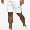 Shorts<Gym King Core Plus Poly Short White