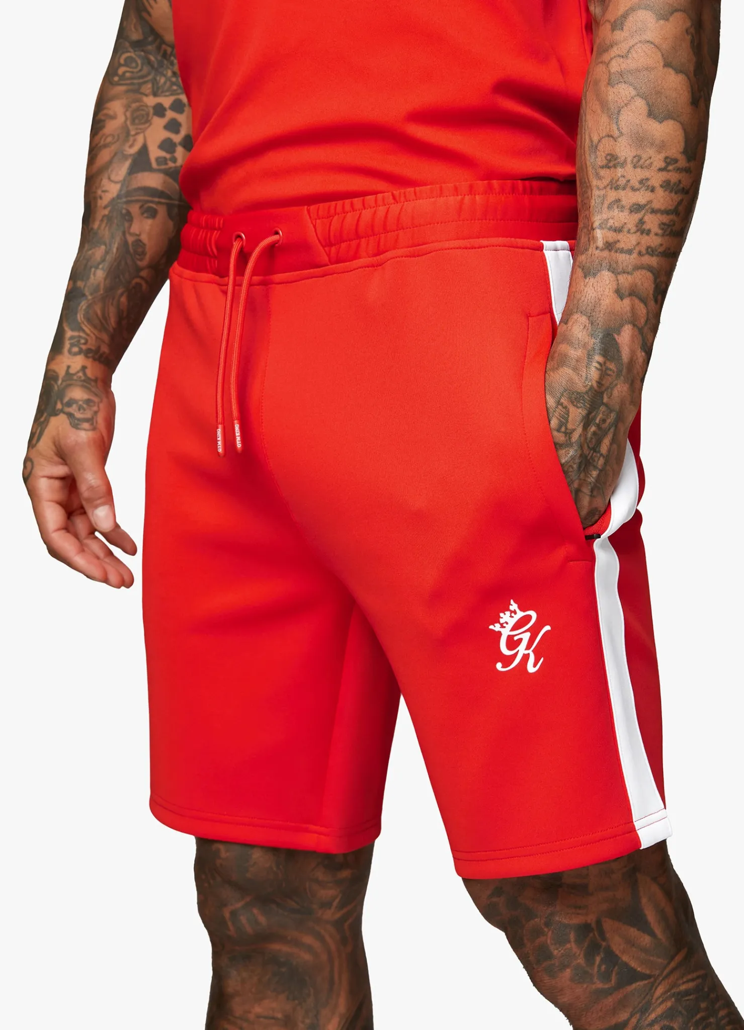 Shorts<Gym King Core Plus Poly Short Chilli Red