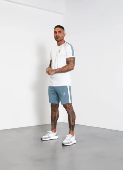 Shorts<Gym King Core Plus Poly Short Smoke Blue/White
