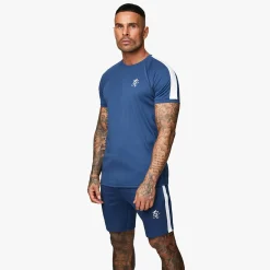 T-Shirts<Gym King Core Plus Poly Tee Moonlight Blue